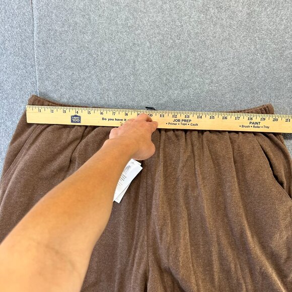 NWT Eileen Fisher Sz 3X 2 Piece Set Hooded Jacket Drawstring Pants Brown Cotton - Picture 13 of 14